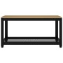 MDF and iron coffee table light brown and black 90x45x45 cm by vidaXL, Coffee table - Ref: Foro24-286081, Price: 79,80 €, Dis...