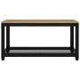 Mesita de centro MDF y hierro marrón claro y negro 90x45x45 cm de vidaXL, Mesas de centro - Ref: Foro24-286081, Precio: 78,90...