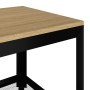 MDF and iron coffee table light brown and black 90x45x45 cm by vidaXL, Coffee table - Ref: Foro24-286081, Price: 79,80 €, Dis...