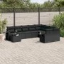 Garden sofa set 10 pieces with black synthetic rattan cushions by , Garden sets - Ref: Foro24-3220654, Price: 638,61 €, Disco...