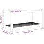 MDF and iron coffee table light brown and black 90x45x45 cm by vidaXL, Coffee table - Ref: Foro24-286081, Price: 79,80 €, Dis...