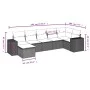 7-teiliges Gartensofa-Set und beigefarbene synthetische Rattankissen von , Gartensets - Ref: Foro24-3222878, Preis: 454,17 €,...