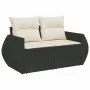 Garden sofa set 10 pieces with black synthetic rattan cushions by , Modular outdoor sofas - Ref: Foro24-3221885, Price: 621,1...
