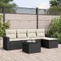 6-piece garden sofa set and black synthetic rattan cushions by , Garden sets - Ref: Foro24-3218886, Price: 337,51 €, Discount: %