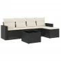 6-piece garden sofa set and black synthetic rattan cushions by , Garden sets - Ref: Foro24-3218886, Price: 337,51 €, Discount: %