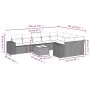 10-teilige Gartensofagarnitur mit grauen synthetischen Rattankissen von , Gartensets - Ref: Foro24-3223049, Preis: 609,43 €, ...