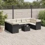 Garden sofa set 10 pieces with black synthetic rattan cushions by , Garden sets - Ref: Foro24-3218136, Price: 576,41 €, Disco...