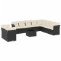 11-piece garden sofa set and black synthetic rattan cushions by , Garden sets - Ref: Foro24-3217866, Price: 613,54 €, Discoun...