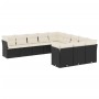 11-teiliges Gartensofa-Set und schwarze synthetische Rattankissen von , Gartensets - Ref: Foro24-3218406, Preis: 600,21 €, Ra...