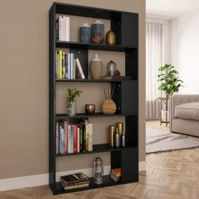 Black plywood shelving/divider 80x24x159 cm by vidaXL, Bookcases and shelves - Ref: Foro24-800100, Price: 62,97 €, Discount: %