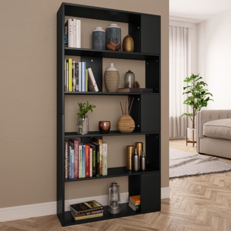 Schwarzes Sperrholzregal/Trennwand, 80 x 24 x 159 cm von vidaXL, Bücherregale und Regale - Ref: Foro24-800100, Preis: 64,09 €...