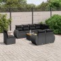 8-teiliges Gartensofa-Set und schwarze synthetische Rattankissen von , Gartensets - Ref: Foro24-3225096, Preis: 613,52 €, Rab...
