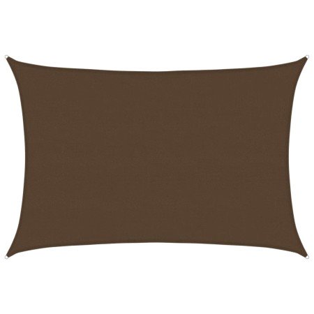 Toldo de vela HDPE marrón 160 g/m² 5x7 m