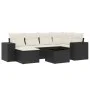 7-piece garden dining set and black synthetic rattan cushions by , Garden sets - Ref: Foro24-3222865, Price: 436,56 €, Discou...