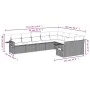 9-piece garden sofa set with beige synthetic rattan cushions by , Garden sets - Ref: Foro24-3220637, Price: 621,67 €, Discoun...
