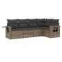 Garden sofa set with cushions 5 pieces gray synthetic rattan by , Garden sets - Ref: Foro24-3252467, Price: 340,37 €, Discoun...
