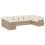 Garden sofa set with beige cushions 10 pieces synthetic rattan by , Garden sets - Ref: Foro24-3254205, Price: 679,84 €, Disco...