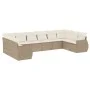Juego de sofás jardín con cojines beige 10 pzas ratán sintético de , Conjuntos de jardín - Ref: Foro24-3254205, Precio: 691,0...