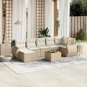Garden sofa set with beige cushions 8 pcs PE rattan by , Garden sets - Ref: Foro24-3225113, Price: 559,23 €, Discount: %