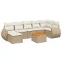 Garden sofa set with beige cushions 8 pcs PE rattan by , Garden sets - Ref: Foro24-3225113, Price: 559,23 €, Discount: %