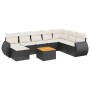 8-teiliges Gartensofa-Set und schwarze synthetische Rattankissen von , Gartensets - Ref: Foro24-3225139, Preis: 489,28 €, Rab...