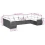 10-piece garden sofa set with gray synthetic rattan cushions by , Garden sets - Ref: Foro24-3254207, Price: 630,22 €, Discoun...
