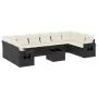 11-teiliges Gartensofa-Set und schwarze synthetische Rattankissen von , Gartensets - Ref: Foro24-3220675, Preis: 649,14 €, Ra...