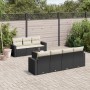 Set de sofás de jardín 8 piezas y cojines ratán sintético negro by , Garden sets - Ref: Foro24-3218716, Price: 474,71 €, Disc...
