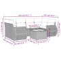 7-piece garden dining set and black synthetic rattan cushions by , Garden sets - Ref: Foro24-3221114, Price: 456,99 €, Discou...