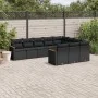 Garden sofa set 10 pieces with black synthetic rattan cushions by , Garden sets - Ref: Foro24-3258737, Price: 623,19 €, Disco...