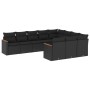 Garden sofa set 10 pieces with black synthetic rattan cushions by , Garden sets - Ref: Foro24-3258737, Price: 645,67 €, Disco...