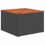 Gartensofa-Set 10-teilig mit schwarzen synthetischen Rattankissen von , Gartensets - Ref: Foro24-3225166, Preis: 641,81 €, Ra...
