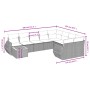 Garden sofa set 10 pieces with black synthetic rattan cushions by , Garden sets - Ref: Foro24-3225166, Price: 619,81 €, Disco...