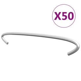 Gabion hooks 50 units galvanized steel 15 cm by vidaXL, Accessories for gates and fences - Ref: Foro24-145617, Price: 12,38 €...