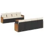 Set de sofás de jardín 8 piezas y cojines ratán sintético negro de , Conjuntos de jardín - Ref: Foro24-3227498, Precio: 523,3...