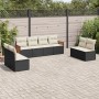 8-teiliges Gartensofa-Set und schwarze synthetische Rattankissen von , Gartensets - Ref: Foro24-3227568, Preis: 425,09 €, Rab...