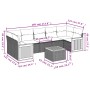 Gartensofa-Set mit beigen Kissen 8 Stück PE-Rattan von , Gartensets - Ref: Foro24-3227493, Preis: 503,90 €, Rabatt: %