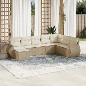 Gartensofa-Set mit beigen Kissen 8 Stück PE-Rattan von , Modulare Sofas für den Außenbereich - Ref: Foro24-3221757, Preis: 59...