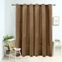Blackout curtain with metal rings beige velvet 290x245 cm by vidaXL, Curtains and curtains - Ref: Foro24-134507, Price: 43,73...