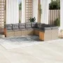 Garden sofa set with beige cushions 10 pieces synthetic rattan by , Garden sets - Ref: Foro24-3228033, Price: 638,44 €, Disco...