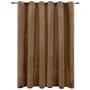 Blackout curtain with metal rings beige velvet 290x245 cm by vidaXL, Curtains and curtains - Ref: Foro24-134507, Price: 43,73...
