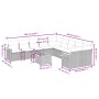 Set de sofás de jardín 11 pzas y cojines ratán sintético gris by , Garden sets - Ref: Foro24-3259603, Price: 648,51 €, Discou...