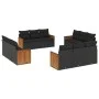 Garden sofa set 12 pieces with black synthetic rattan cushions by , Garden sets - Ref: Foro24-3259913, Price: 856,53 €, Disco...