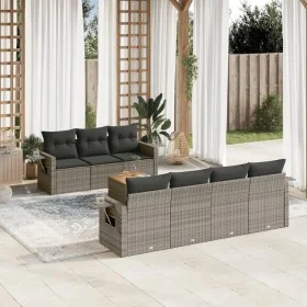 8-piece garden sofa set and gray synthetic rattan cushions by , Modular outdoor sofas - Ref: Foro24-3224471, Price: 484,30 €,...