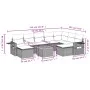 Garden sofa set 10 pieces with black synthetic rattan cushions by , Modular outdoor sofas - Ref: Foro24-3224844, Price: 597,7...