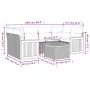 7-teiliges Gartensofa-Set und beige synthetische Rattankissen von , Gartensets - Ref: Foro24-3227479, Preis: 486,65 €, Rabatt: %