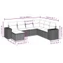 Set de sofás de jardín 7 piezas con cojines ratán PE gris de , Conjuntos de jardín - Ref: Foro24-3222899, Precio: 439,87 €, D...