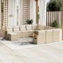Gartensofa-Set 11-teilig mit beigen Polstern aus synthetischem Rattan von , Gartensets - Ref: Foro24-3259608, Preis: 718,85 €...