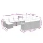 Gartensofa-Set 11-teilig mit beigen Polstern aus synthetischem Rattan von , Gartensets - Ref: Foro24-3259608, Preis: 718,85 €...