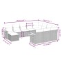 Set de sofás de jardín 11pzas con cojines ratán sintético beige by , Garden sets - Ref: Foro24-3259608, Price: 706,66 €, Disc...